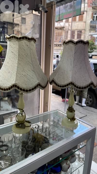 Vintage alabaster Table Lamps