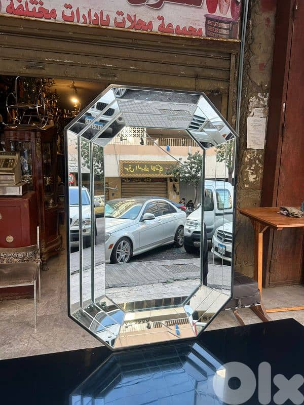Mid-century italian consol table with miroir 130cmx40cm 4