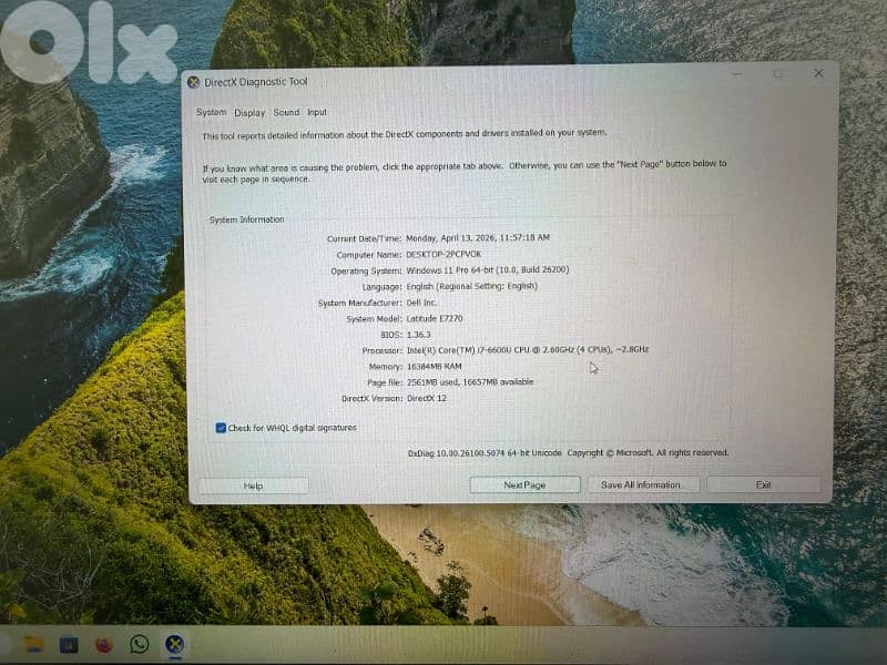 dell latitude E7270 1