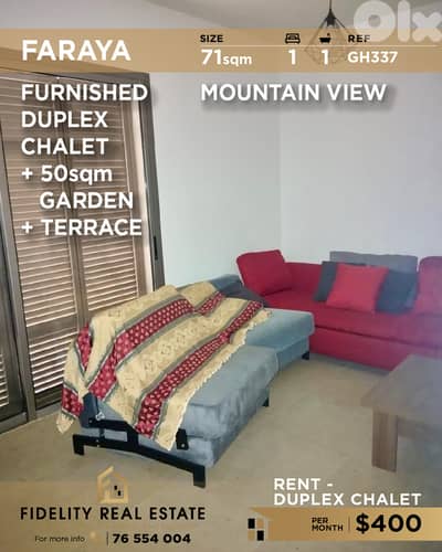 Chalet for rent in Faraya  GH337 شاليه  للإيجار في فاريا