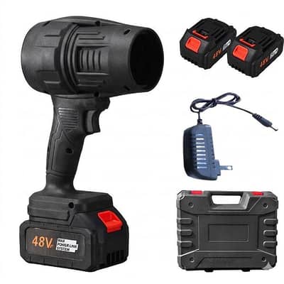 air blower double battery with plastic box