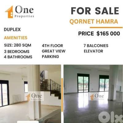 DUPLEX FOR SALE IN QORNET HAMRA