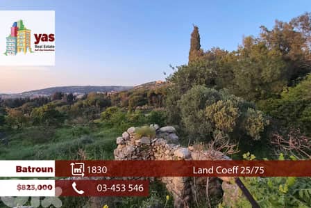 Batroun 1830m2 | Land with old house | Dead End Street | 25/75 | MCH