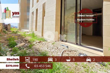 Sheileh 190m2 | 150m2 Terrace | Payment Facilities | High End | TO