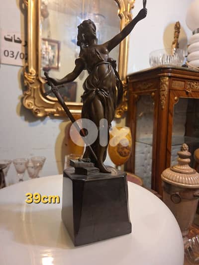 french After Alois Mayer Bronze Themis Goddess of Justice