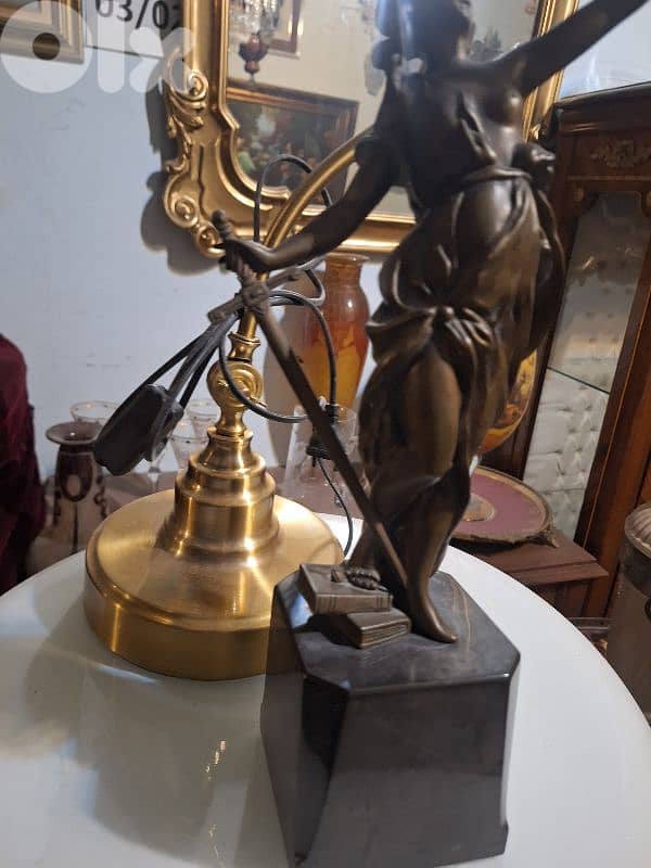 french After Alois Mayer Bronze Themis Goddess of Justice 2