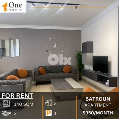 APARTMENT FOR RENT IN BATROUN TOWN