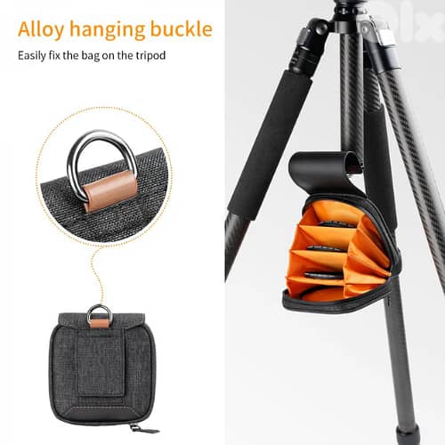 K&F Concept Camera 4 Pocket Lens Filter Pouch Case - KF13.117 3