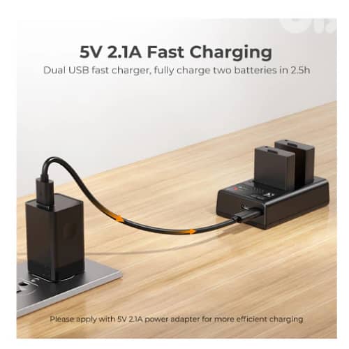 K&F CANON LP-E10 BATTERY DUAL CHARGER-KF28.0028 4
