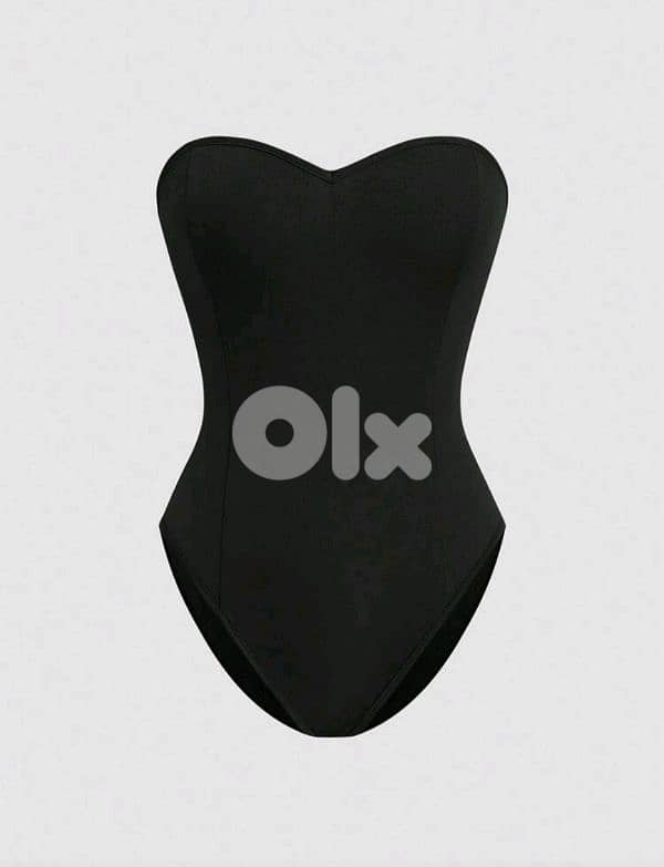 New Woman Casual Simple Black Bodysuit 2
