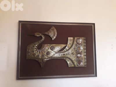 Giovanni Schoeman sculpture, Peacock, cold-cast bronze 1970`s