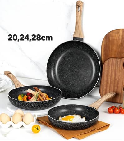 fry pan set UAKEEN GERMANY طقم مقالي