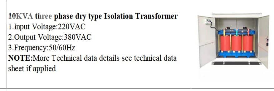 Transformer 190V-380V 2
