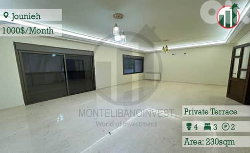 Apartment for Rent in Jounieh!!
