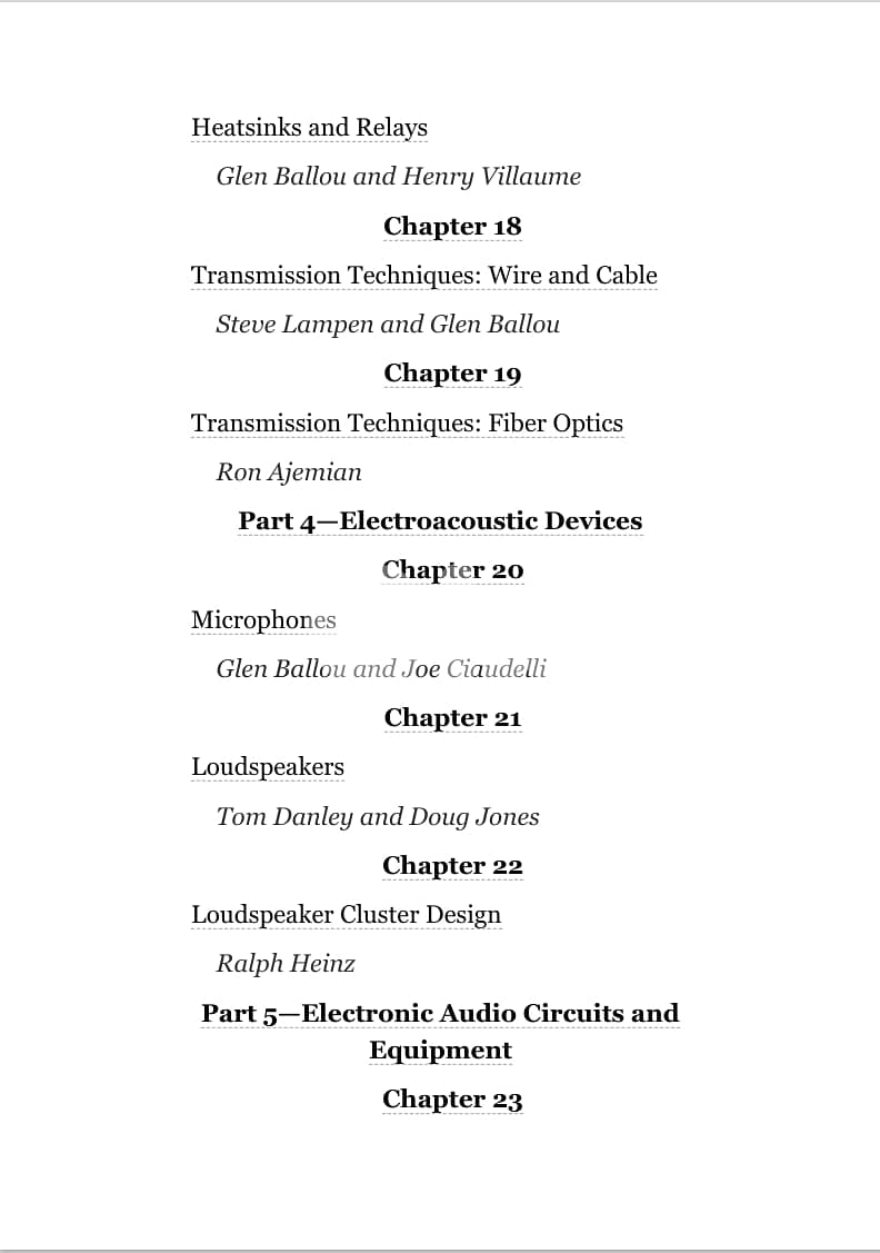 Handbook for Sound Engineers 5th edition by Glen Ballou (eBook) 7