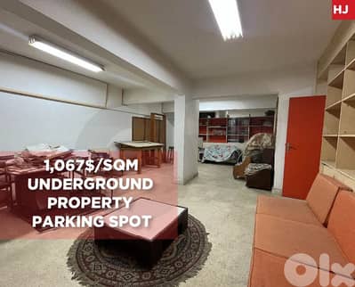 UNDERGROUND PROPERTY/Achrafieh/الأشرفيه/Parking space/ REF#HJ134551 !