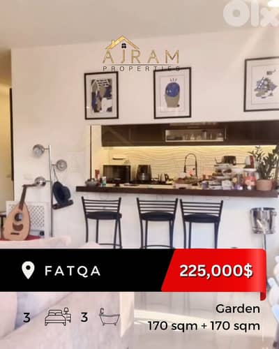 Fatqa | 170 sqm + 170 sqm Garden | Prime Location