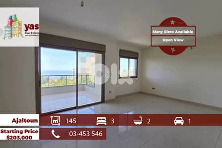 Ajaltoun 145m2 | Different Sizes | Calm Area | Open View | New | TO