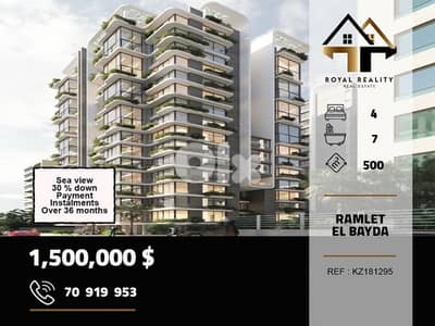 under construction apartments for sale in ramelet el bayda Beirut