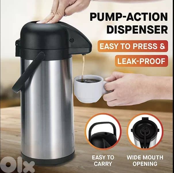SPICE & SOUL PUMP action vaccum flask  keep drink hot/cold. 1