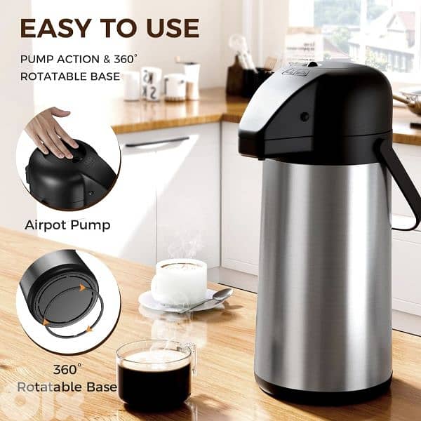 SPICE & SOUL PUMP action vaccum flask  keep drink hot/cold. 3