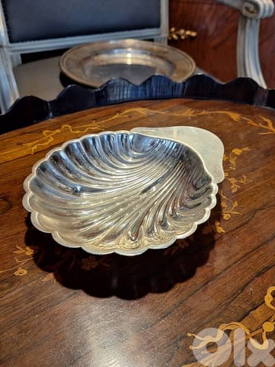 christofle france shell shaped plate