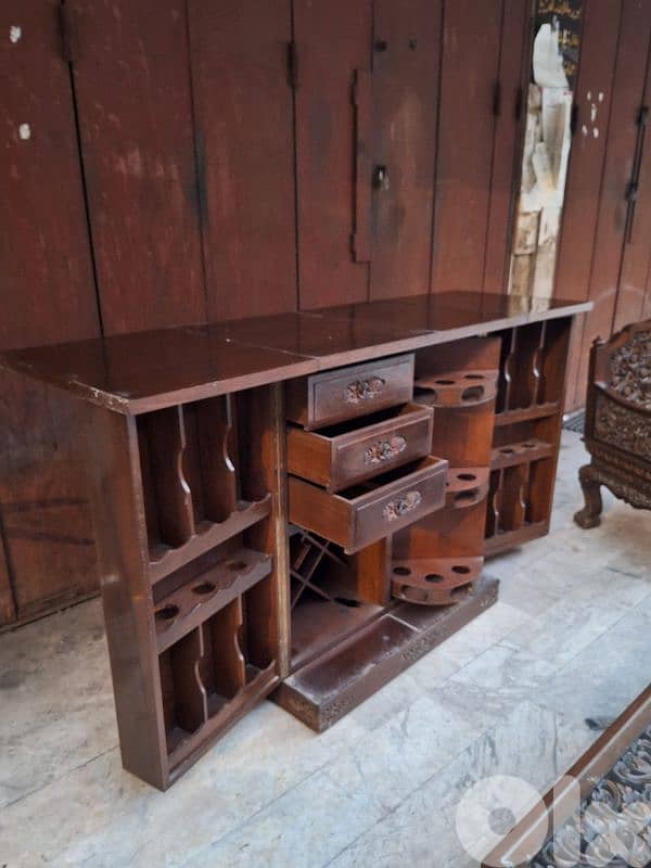 antique eastern wooden massif wood bar 3