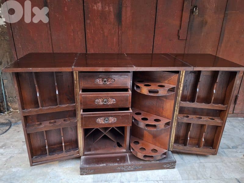 antique eastern wooden massif wood bar 4