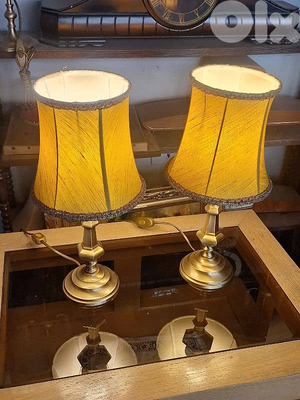 2 italian brass lamps 1