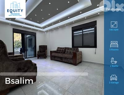 Furnished 140 SQM Apartment For Rent In Bsalim شقة للإيجار #RH28050