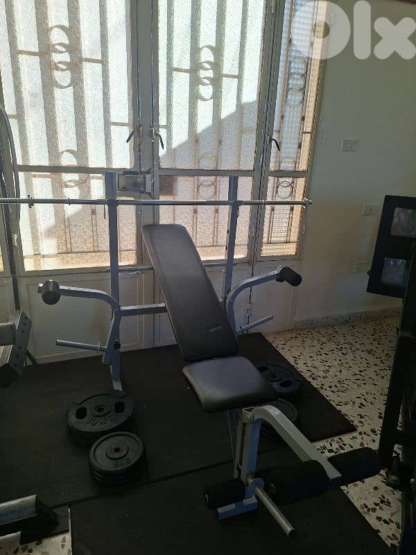 Bench + axe + 70kg 3