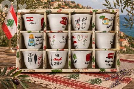 فناجين قهوة لبنانية Lebanese coffee cups