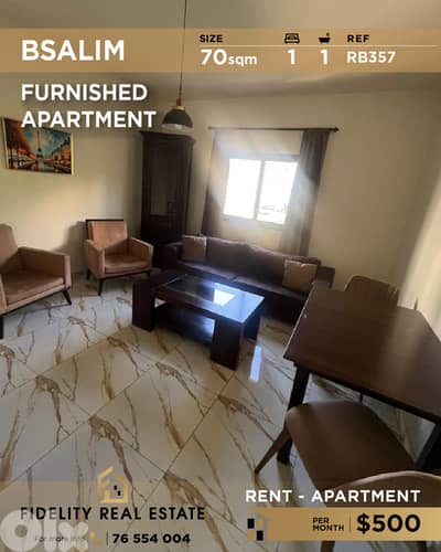 Apartment for rent in Bsalim RB257 شقة  للإيجار في بصاليم
