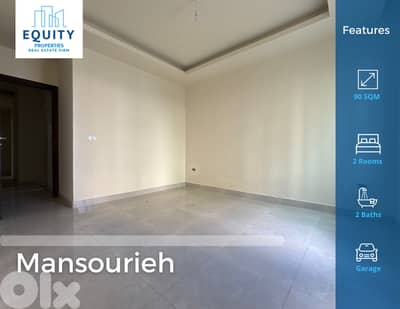 90 SQM Apartment With Teraace Fo Sale In Mansourieh شقة للبيع #HH28751