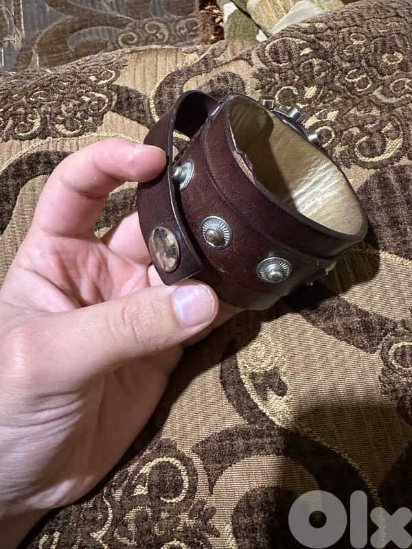 A|X ARMANI EXCHANGE WATCH CRHONOGRAF ORIGINAL WATCH WITH A WIDE BROWN 4