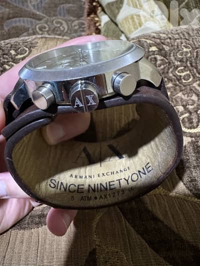 A|X ARMANI EXCHANGE WATCH CRHONOGRAF ORIGINAL WATCH WITH A WIDE BROWN