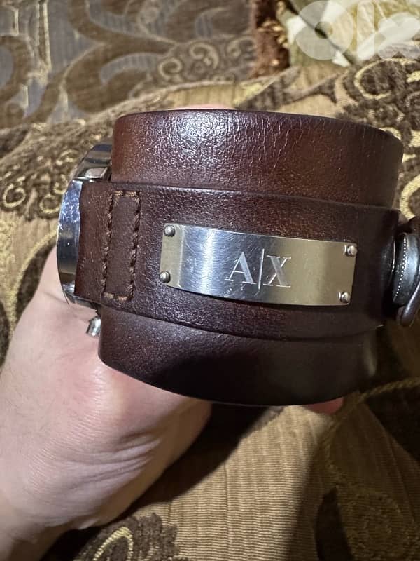 A|X ARMANI EXCHANGE WATCH CRHONOGRAF ORIGINAL WATCH WITH A WIDE BROWN 5