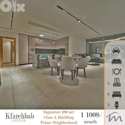 Kfarehbab | Signature 3 Bedrooms Apt | Class A Building | 3 Balconies