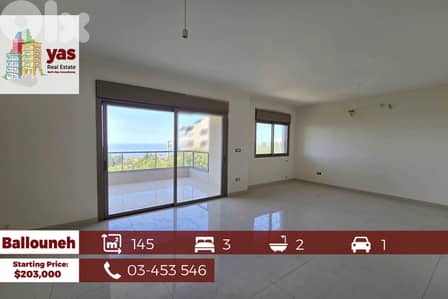 Ballouneh 145m2 | Different Sizes | Calm Area | Open View | New | TO