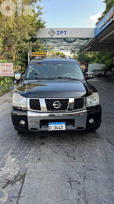 Nissan Armada with plate Number