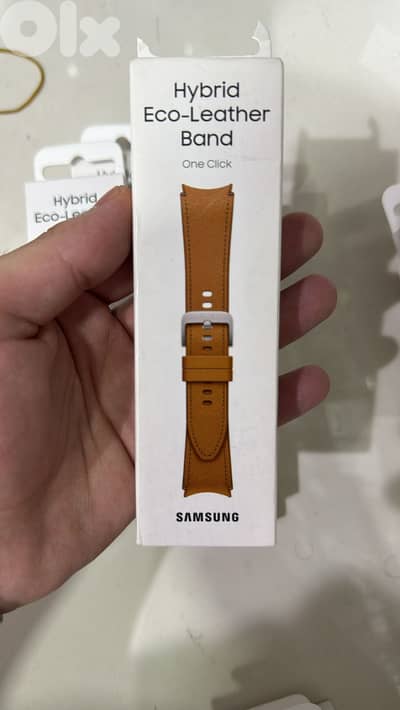 Samsung hybrid Eco-leather band camel