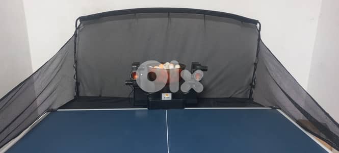 Ping pong robot + table + ball catcher net