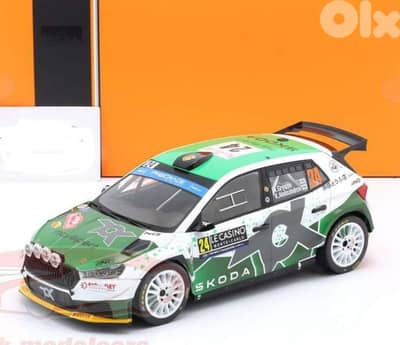 Skoda Fabia RS (Rally Monte Carlo 2023) diecast car model 1;18