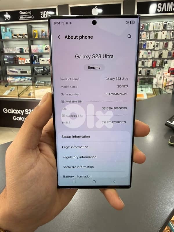 SAMSUNG GALAXY S23 Ultra 256Gb USED 3
