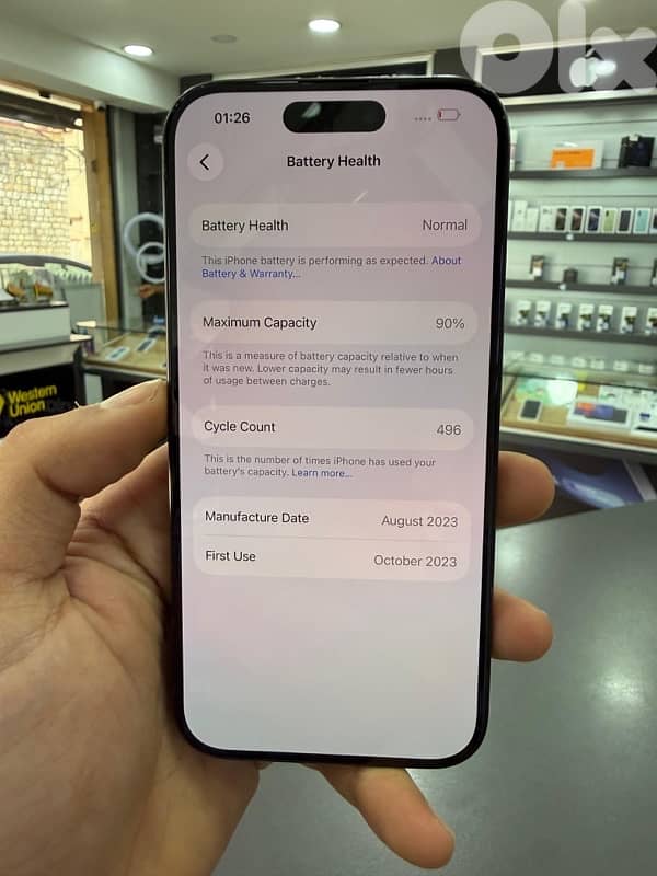 IPHONE 15 PRO 256GB USED 3