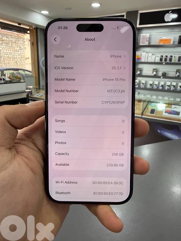 IPHONE 15 PRO 256GB USED 4