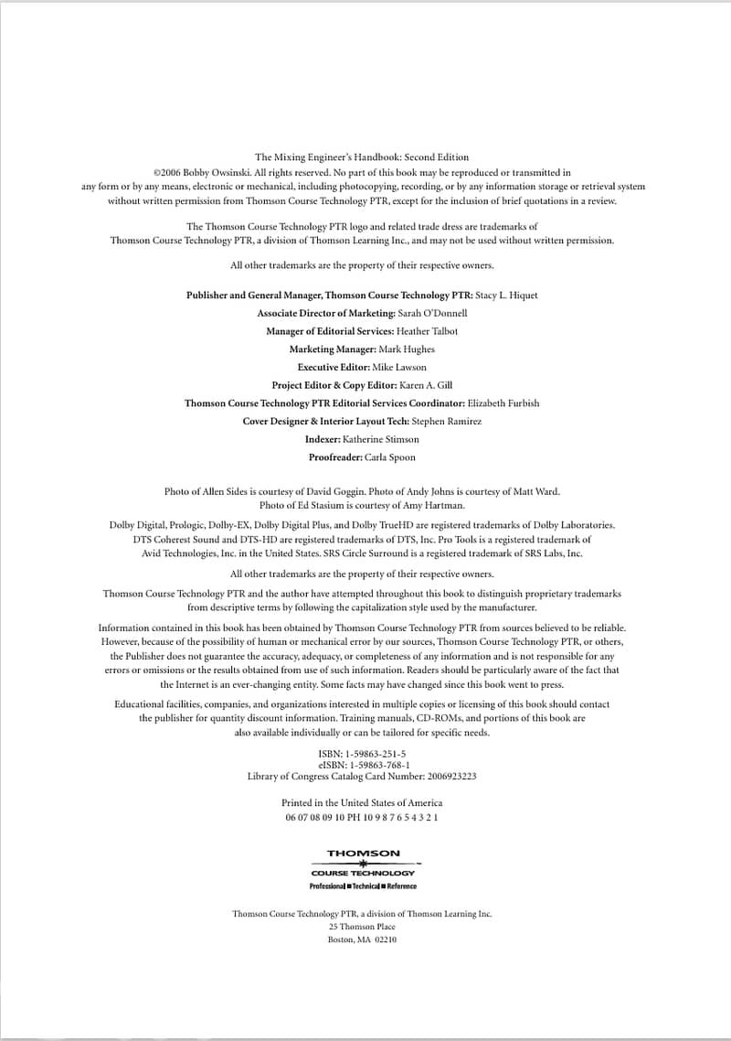 The Mixing Engineer's Handbook Second Edition (eBook) 2