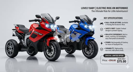 Electric Ride On Motorbike