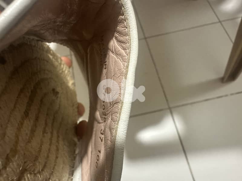 Women’s Gucci GG marmont Espadrille Sandals White 5
