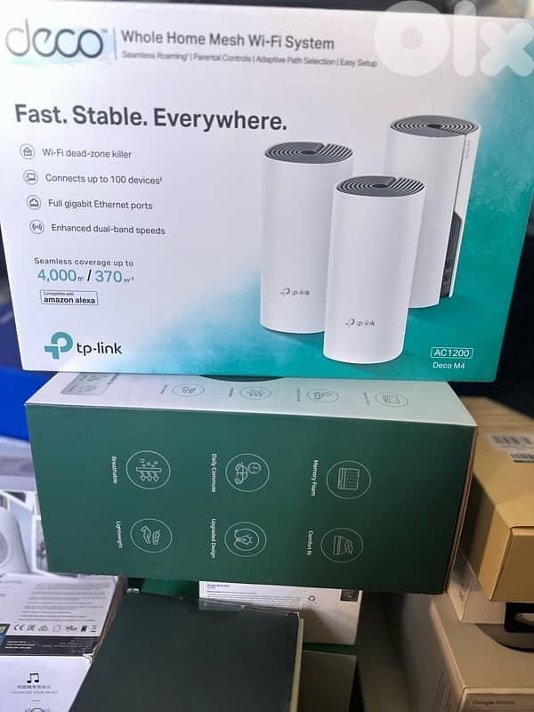 tplink deco M4 Mesh System 3 pack brand new 2